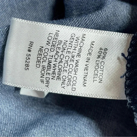 Express Long Sleeve Button Up Cotton Blend Women's Shirt SP  -7755/9 - Picture 9 of 9